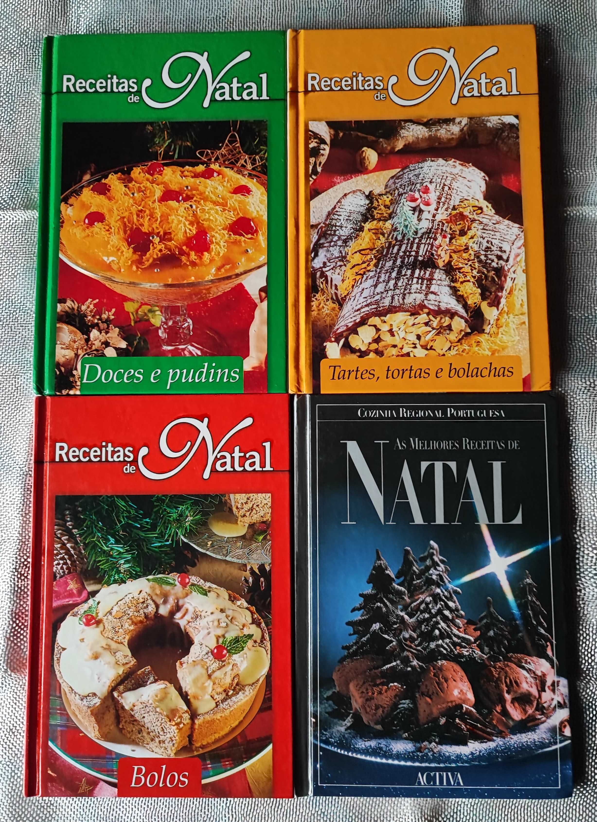 Lote de livros de receitas de Natal