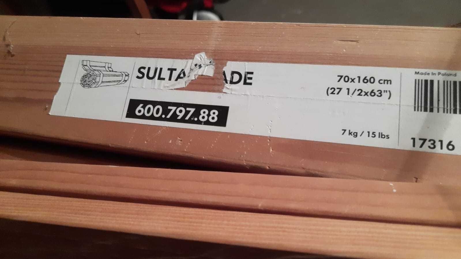 Łózko ikea sultan lade 160x70cm młodzieżowe