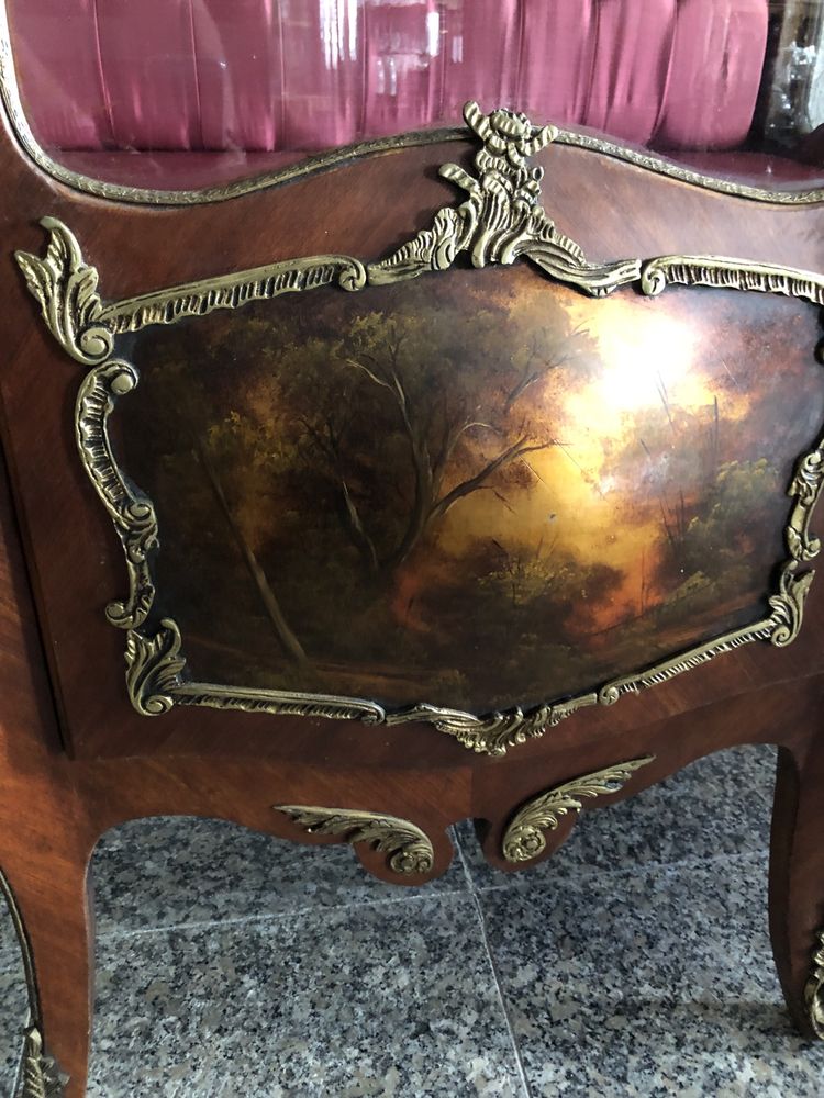 Vitrine antiga estilo Luis XV