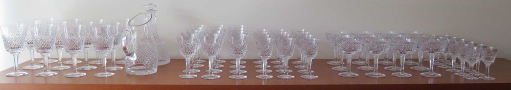 Serviço copos cristal Atlantis 62 peças