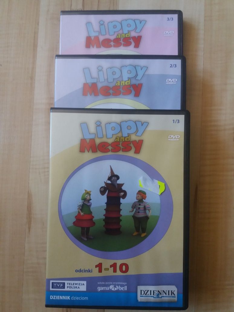 J. angielski dla dzieci na 3 płytach, Lippy and Messy