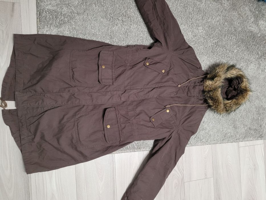 Kurtka zimowa damska długa r.38