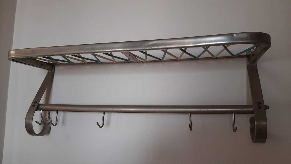 Wieszak vintage PRL na ścianę
