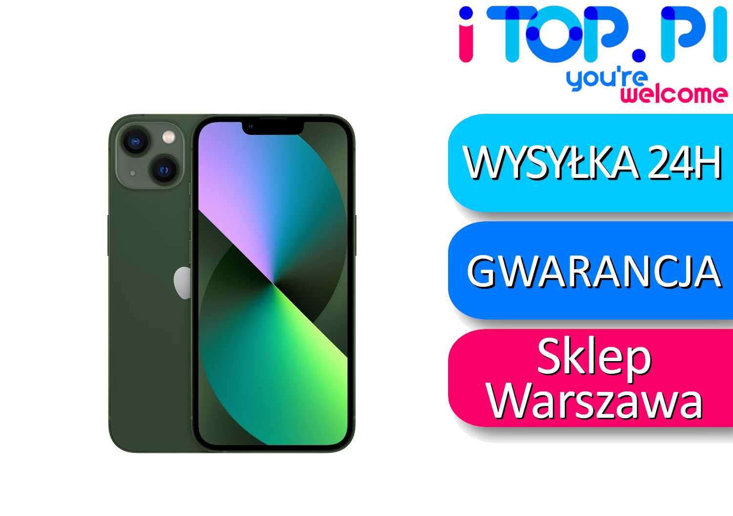 iPhone 13 mini 128gb Zielony Sklep Warszawa Gwarancja 12 miesięcy