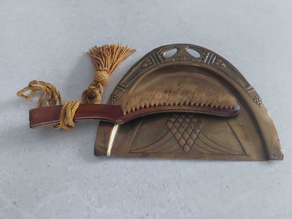 Zestaw do okruchów – mosiężny, vintage – lata 50–60 XX w.