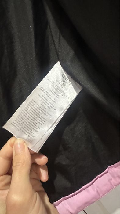 Куртка розовая пуховик осень   зиму  барби пуффер   капюшон парка only