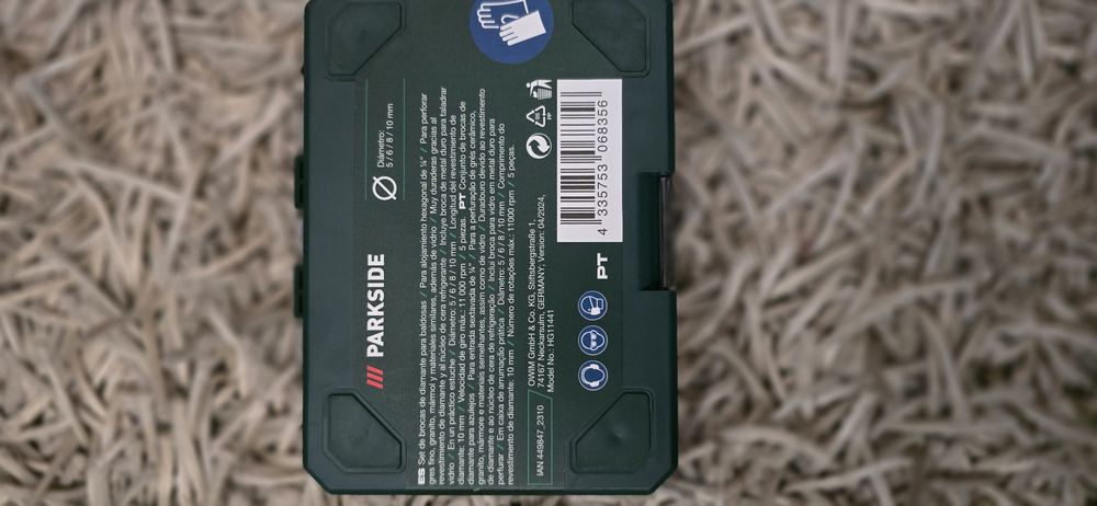 Set de brocas de diamante Parkside selado