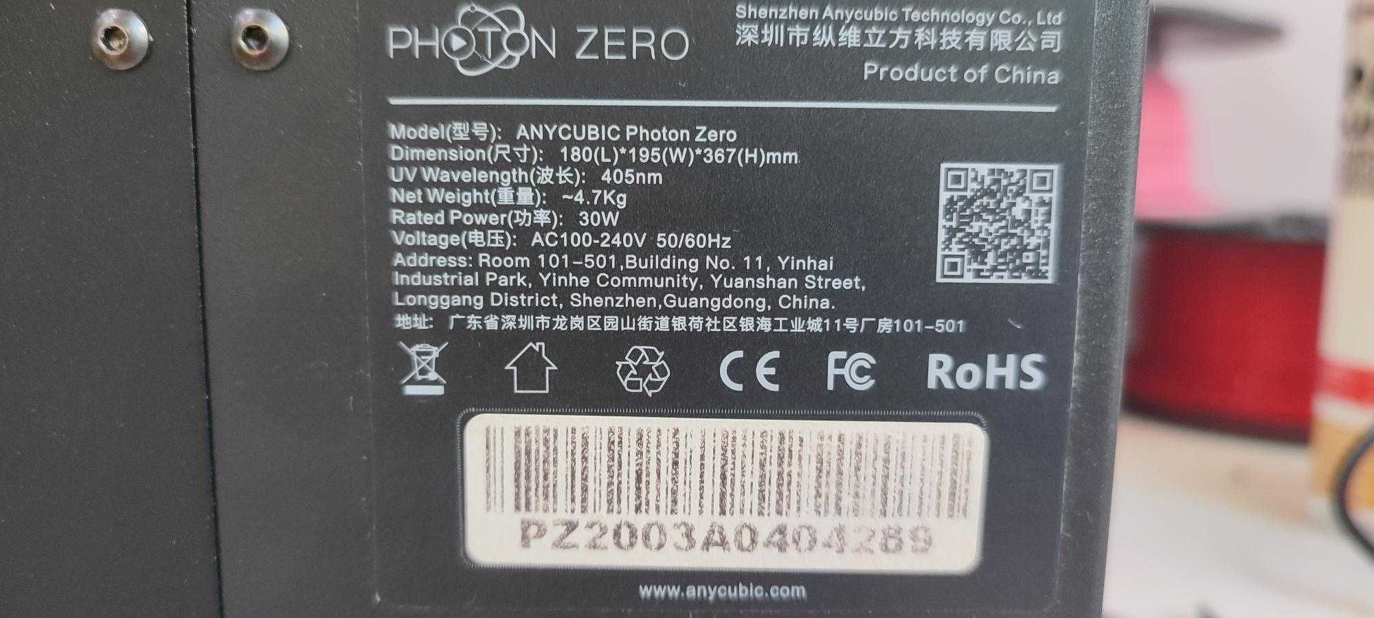 Drukarka 3D Photon Zero