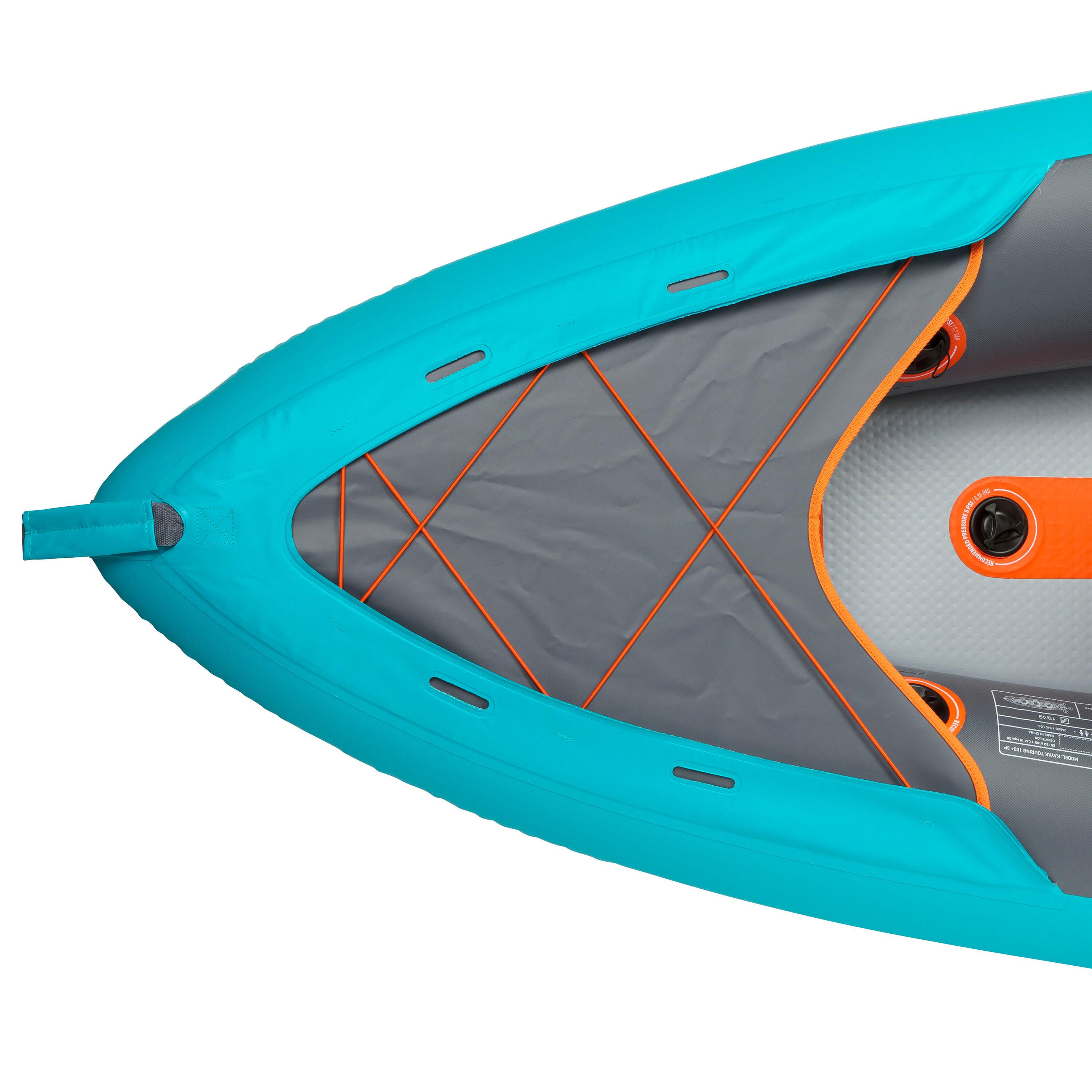KAYAK INSUFLÁVEL FUNDO DROPSTITCH X100+ 3 LUGARES