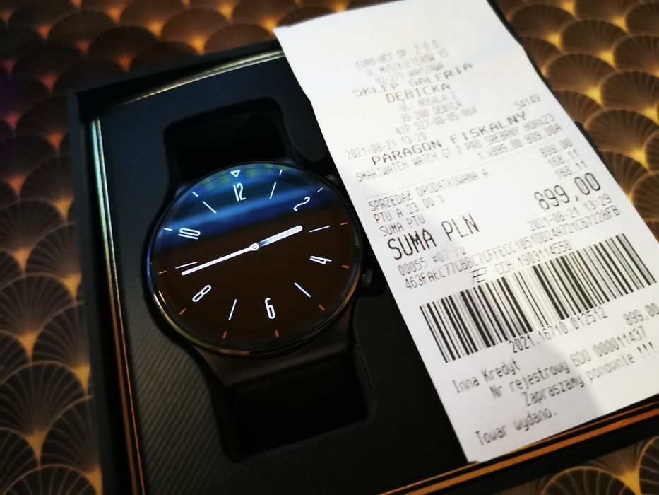 Huawei Watch GT2 Pro - stan jak nowy, skórzany pasek, gwarancja