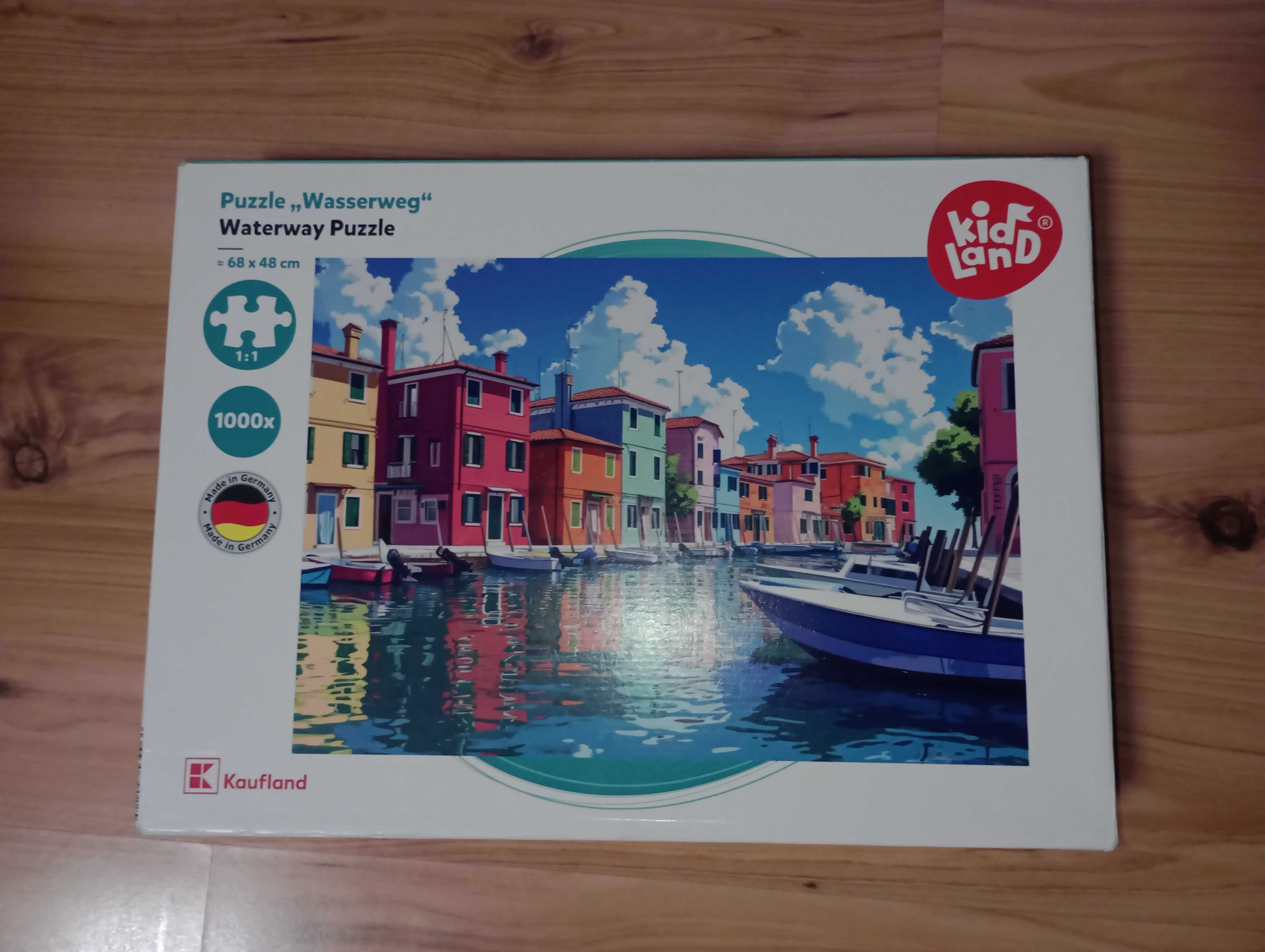 Puzzle 1000 elementów kompletne jak nowe