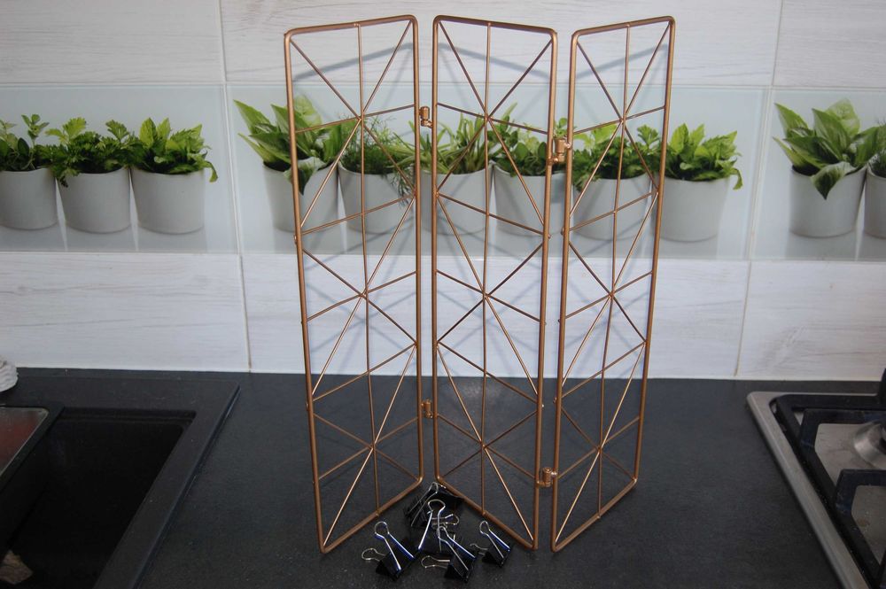 Organizer metalowy, składany na zdjęcia, notatki