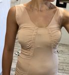 Top,bluzka Zara- elegancka-pudrowy róż- nowa, bez papierowych metek**