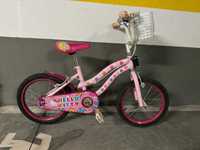 Bicicleta de Criança + barra de reboque + Cadeira para bebe