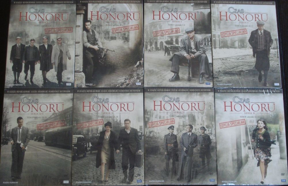 Czas Honoru DVD Seria 1 i 2 Edycja Specjalna Nowe w Foli CD Komplet