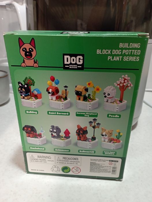 Продам міні лего пес,квітка,горщик з квітами