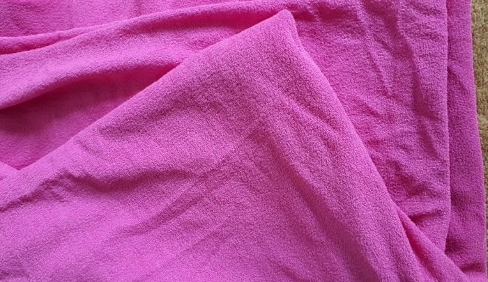 kupon materiału 170/240 tkanina na sukienkę podomkę szlafrok różowy