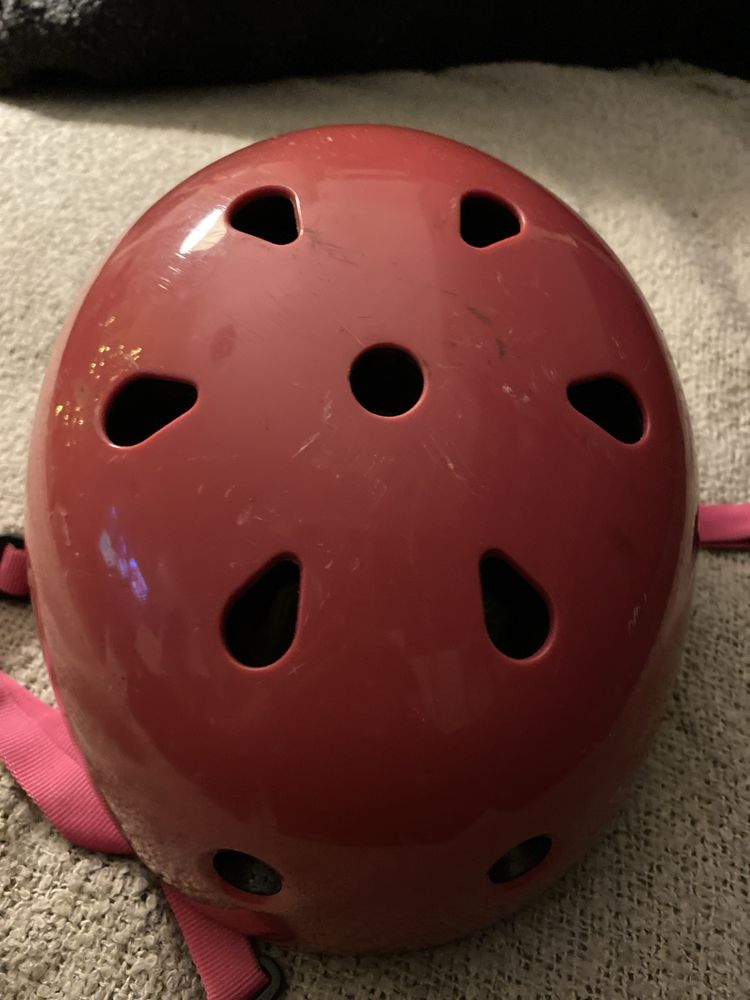 Kask różowy dziecięcy 55-58cm
