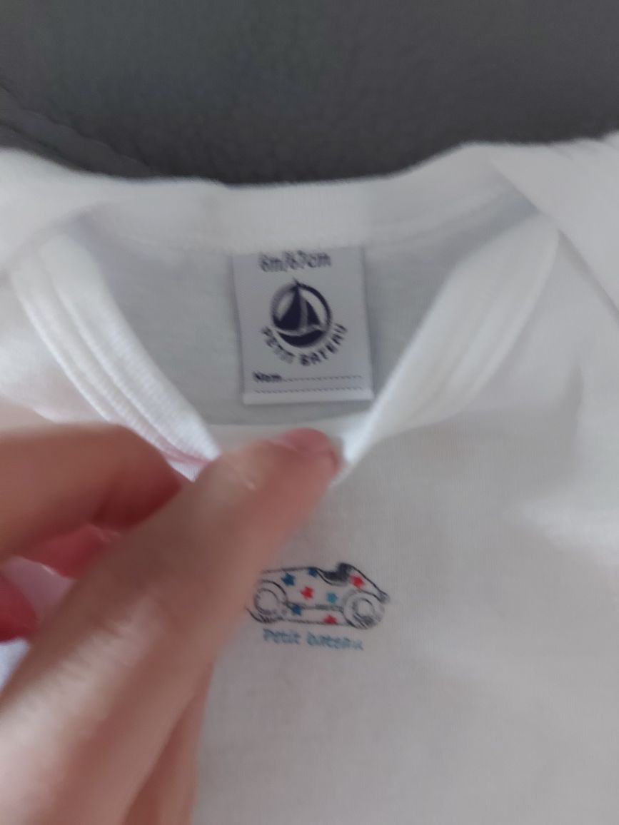 Body na krotki rękaw Petit Bateau 68 2szt