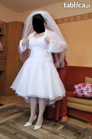 Wyjątkowa krótka suknia ślubna
