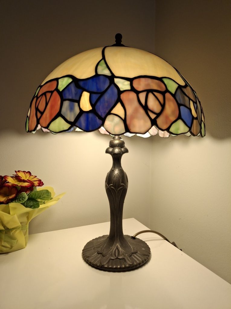 Lampa Stołowa W Stylu Tiffany, Lampa Nocna, Witraże