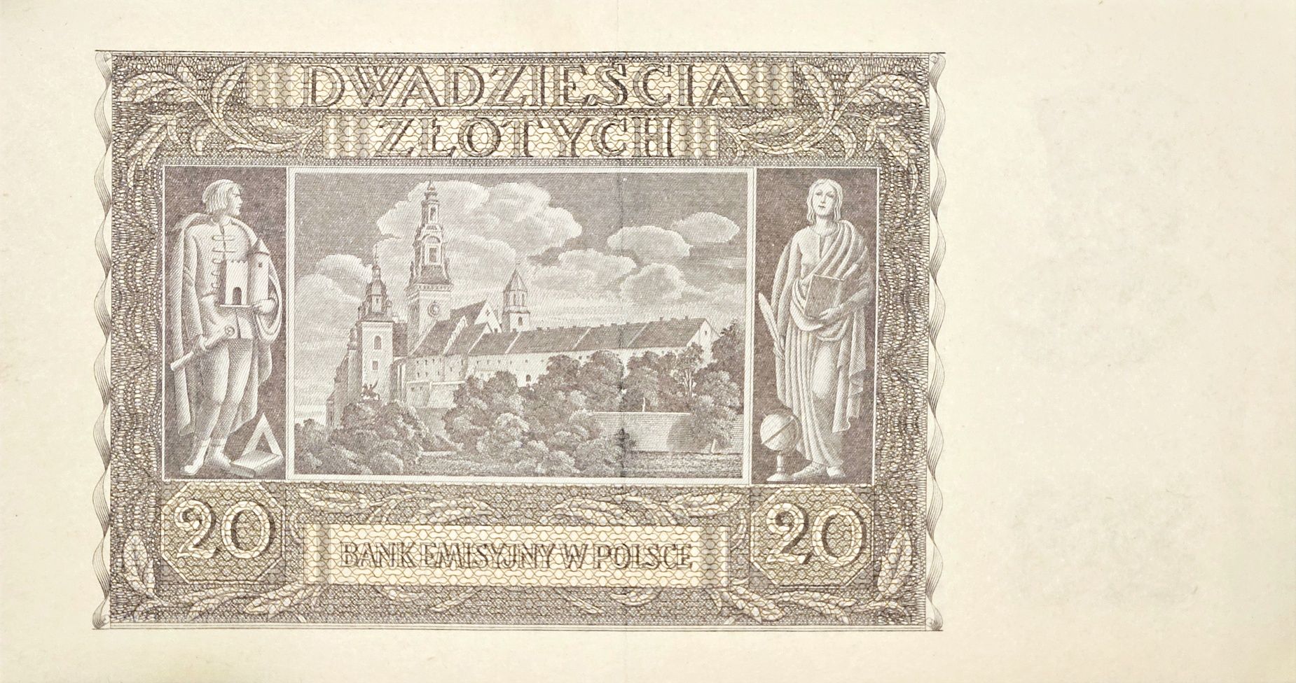 Banknot 20 złotych 1 marca 1940 r.