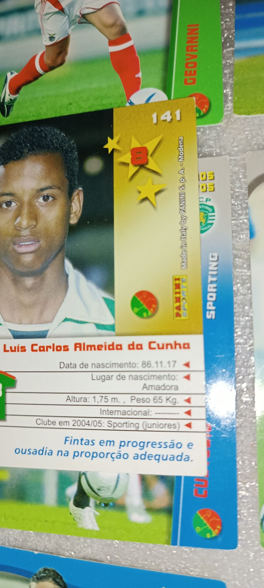Antigo Lote 45 cartões futebol Panini