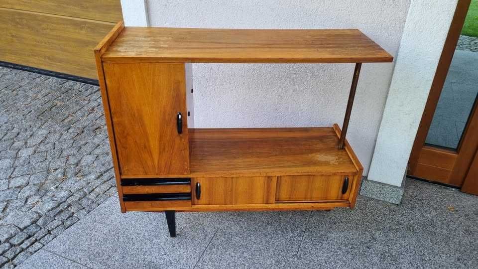 Komoda pomocnik kwietnik Design PRL lata 60 do reno