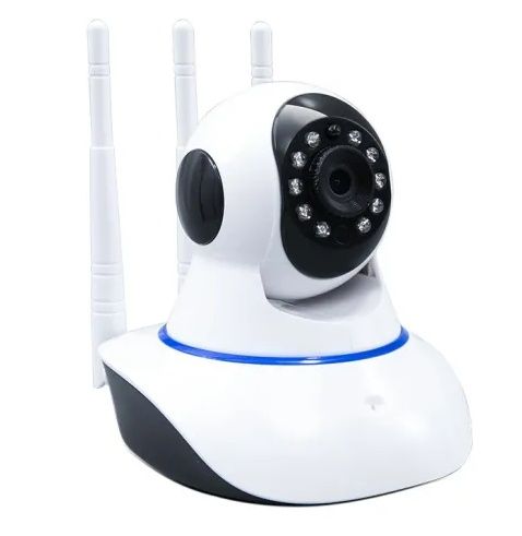 Поворотна Wi-Fi IP-камера 3 антени для відеоспостереження, нічна зйомк