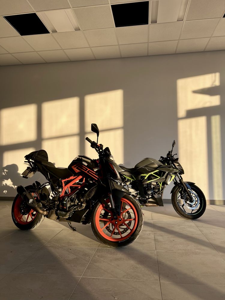 KTM Kawasaki Wynajem motocykli 125 na Kat. B