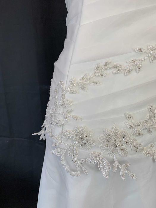 Nowa Suknia Ślubna Biała Gorset M L 38 40 Linia A Cottagecore vintage