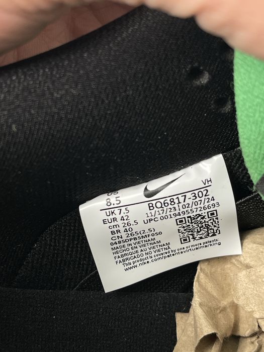 Оригинал Nike SB Dunk Low Classic Green (BQ6817 302) оригинальние сб