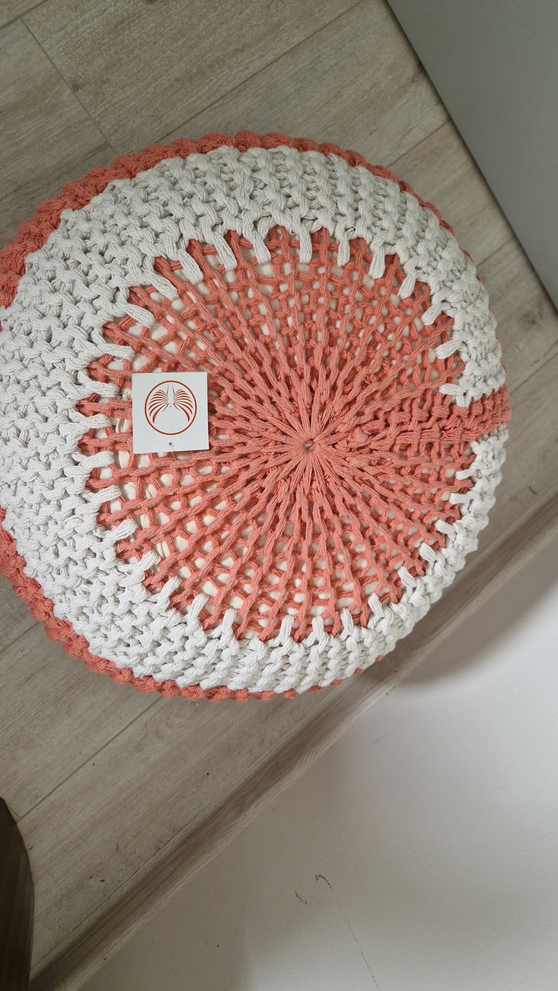 Różowa pufa 45 cm