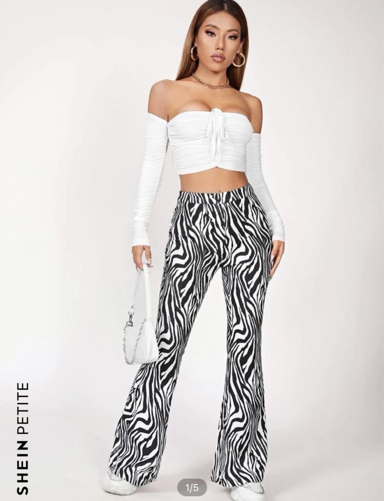 Calça padrão zebra - Shein XXS