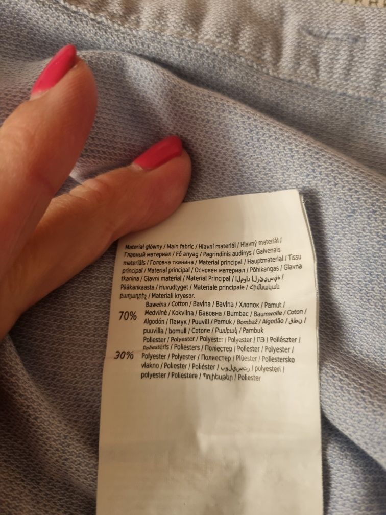 Koszula chłopięca błękitna 134 cm