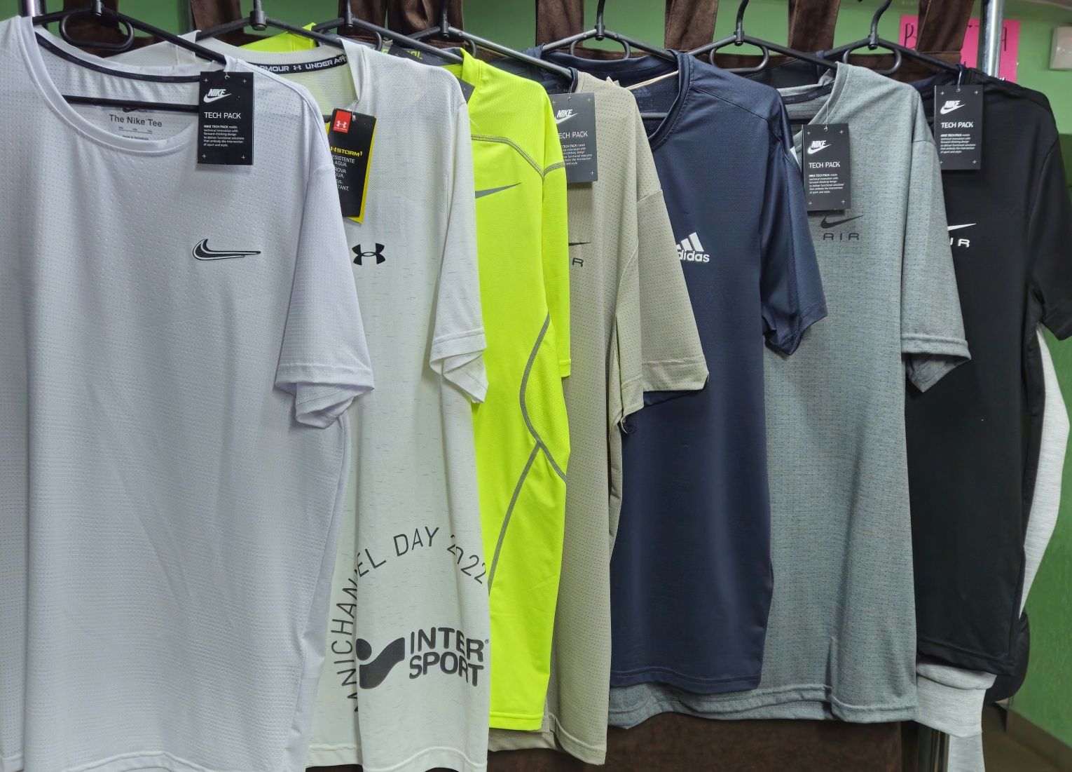 Футболка спортивная сток Nike, Adidas, UA