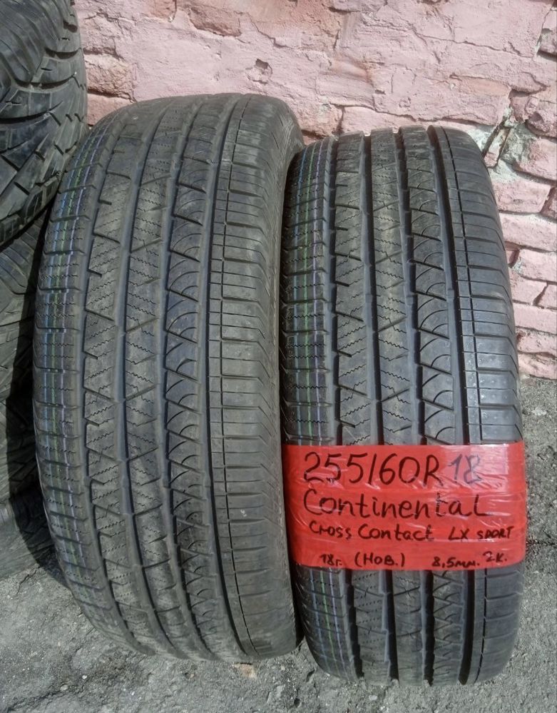 255 60 18 continental cross contact Lx 2 штуки новые