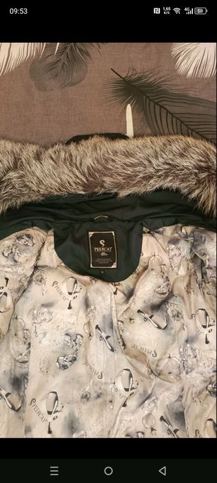 Натуральый пуховик,р.46-48