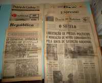 3 Jornais do dia 27 de ABRIL de 1974
