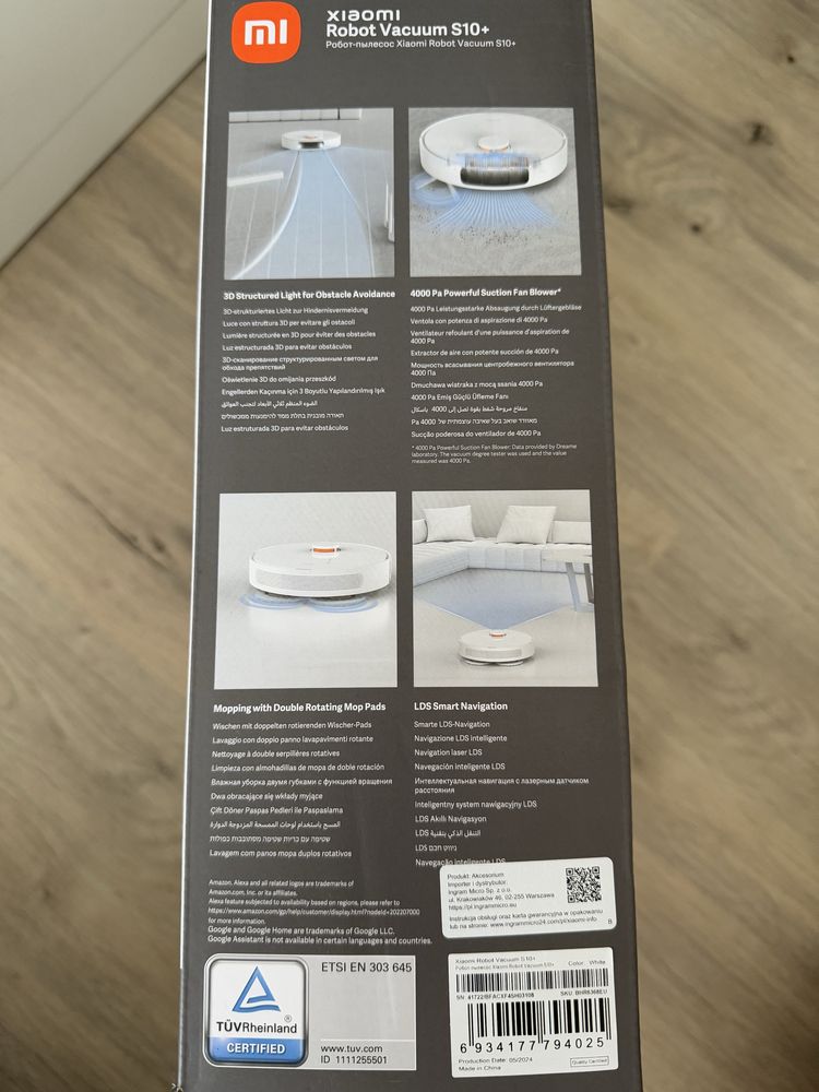 Xiaomi Robot Vacuum s10+ odkurzacz