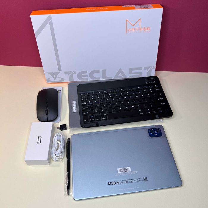 Планшет з клавіатурою мишкою чохол 6/128ГБ підтримка 2 Sim карт