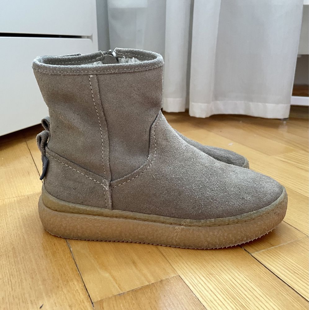 Замшевые ботинки Zara р.34