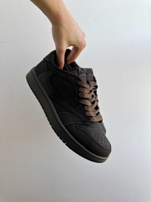 ‼️Кросівки Nike Air Jordan 1 Retro Low OG SP Travis Scott Velvet Brown