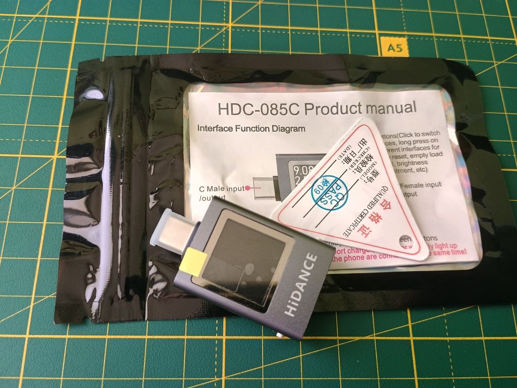 Hidance hdc 085C usb tester