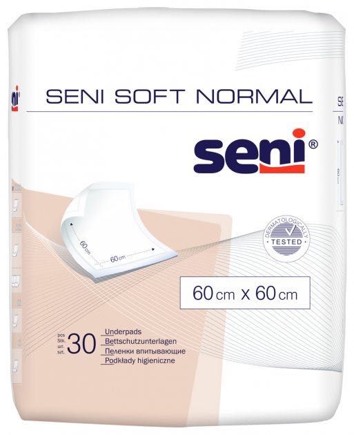 Пелюшки для немовлят Seni Soft Normal 60х60 см – 30 штук