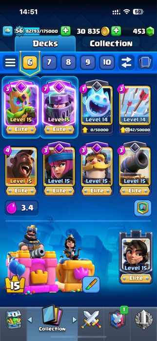 Аккаунт clash royale 12000 кубков