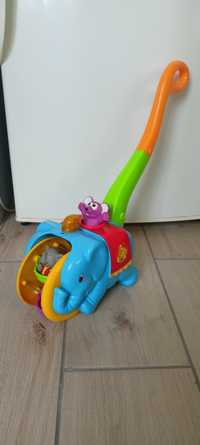 Слоник каталка Fisher Price, детская игрушка слоник циркач