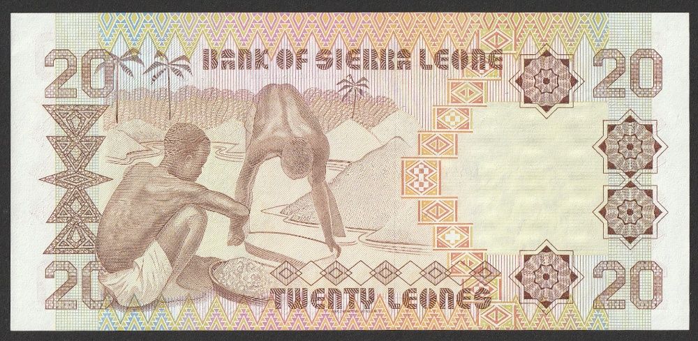 Sierra Leone 20 leones  1984 - stan bankowy UNC