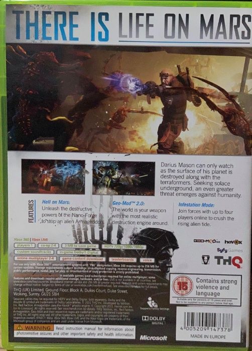 Red Faction Armageddon Xbox 360