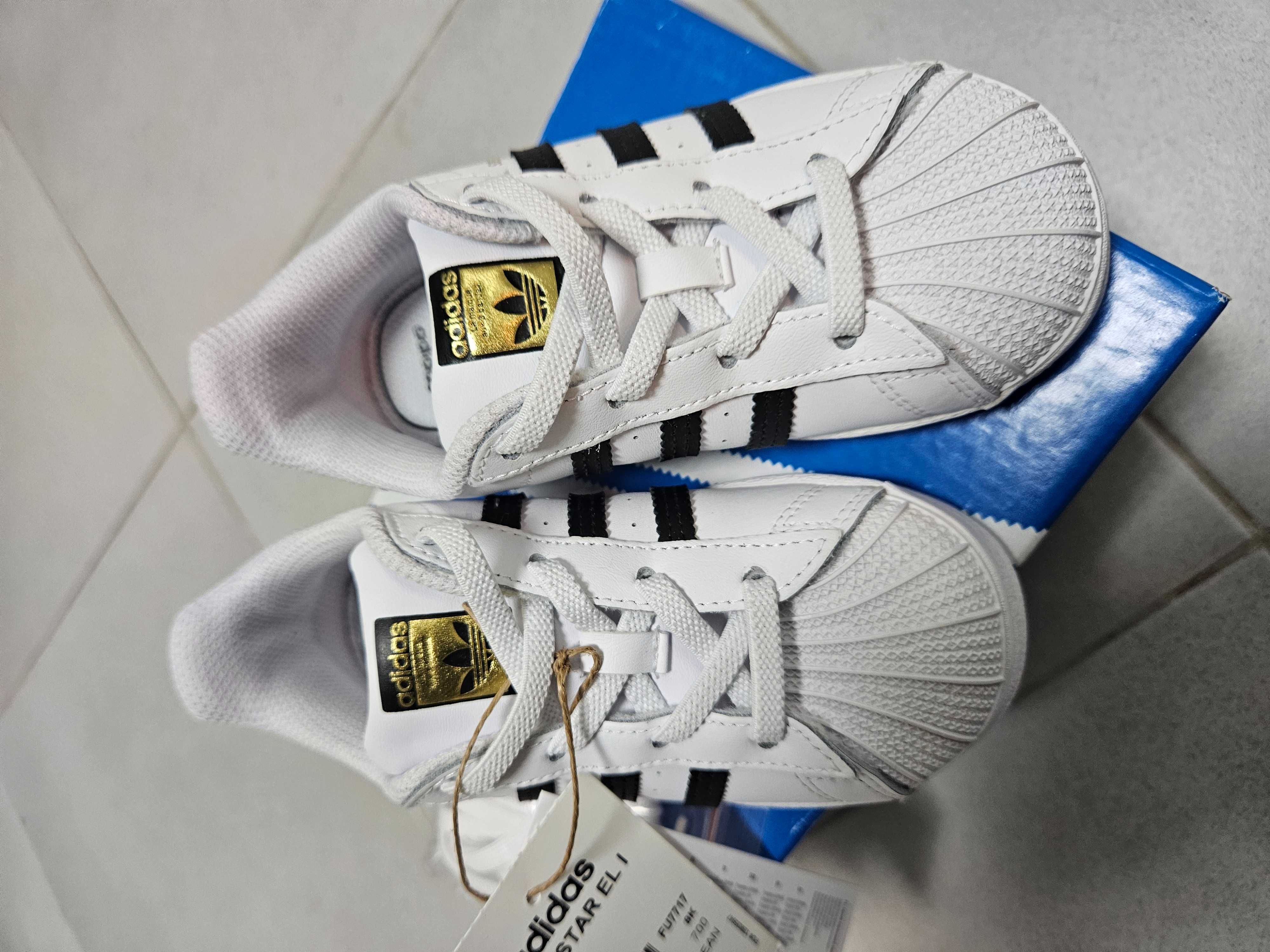 Adidas Superstar Branco e Preto - 26 1/2 - 9k
